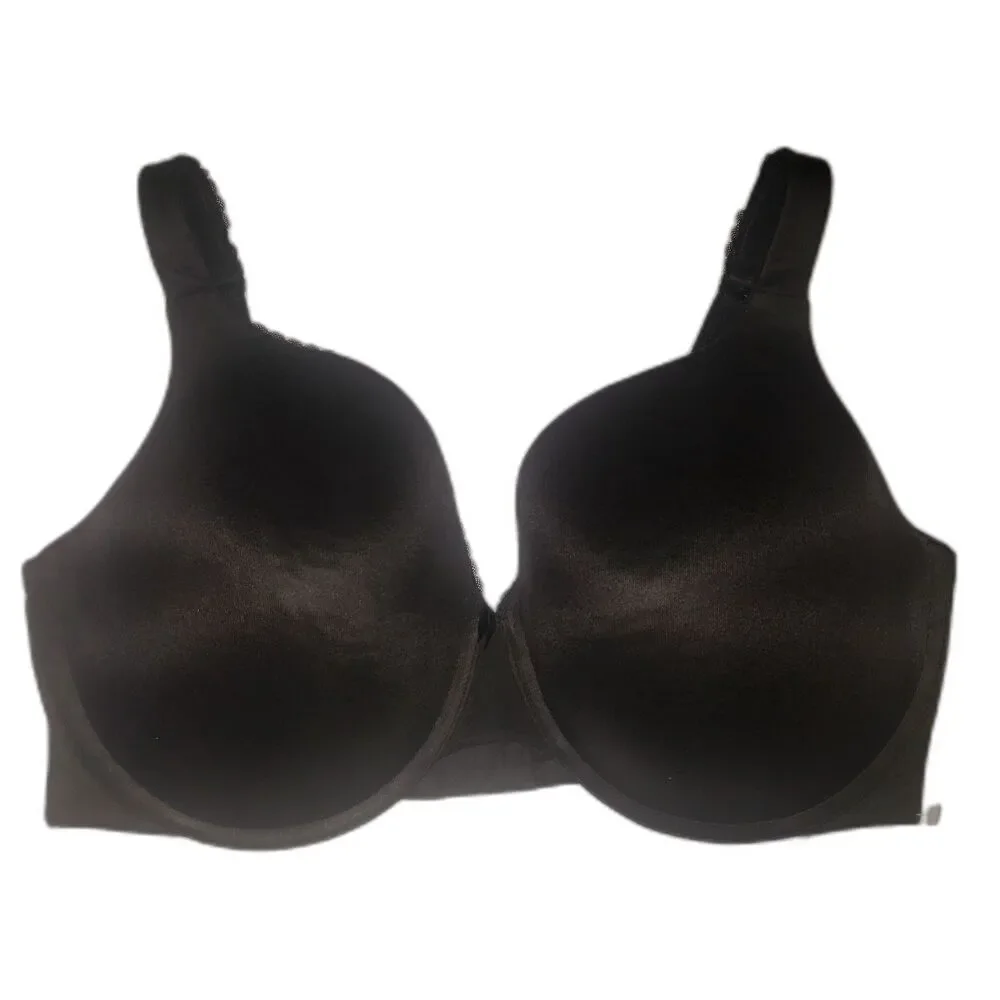 CACIQUE Black Full Coverage Underwire Bra Womens Size 42F